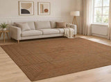 Area Rug Grey 300 x 300 cm Jute 42010423