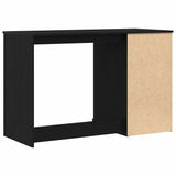 Desk with Drawer Black Oak 50 x 115 x 75 cm Engineered Wood 862824