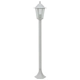 Garden Post Lights 6 pcs E27 110 cm Aluminium White 44215