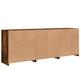 Sideboard with LED Lights Smoked Oak 181.5x37x67 cm 3209006