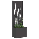 Garden Privacy Screen Black 50 x 150 cm Cold-rolled steel 876462