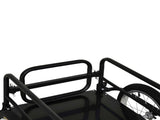 Bike Cargo Trailer in Steel Frame Extra Bicycle Storage Carrier with Hitch-Black T3398P548002
