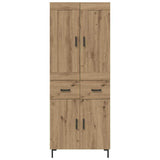Highboard with Drawer 2 pcs Artisan Oak Engineered Wood 3415975