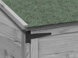 Garden Shed with Roof Grey 59.5 x 56 x 176.5 cm Solid Fir Wood 42033446