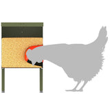 Chicken Feeder 2 pcs Olive Green 41.5 x 20.5 x 33 cm 879988