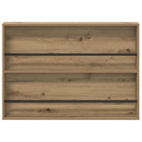Magazine Rack with Shelf 2 pcs Artisan Oak 100 x 12 x 70 cm 890863