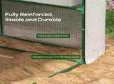 8 x 6ft Walk-In Greenhouse, with Shelves - White T3398P322097