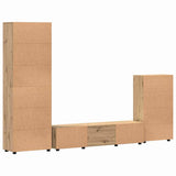 TV Cabinet Set FLORIN 3 pcs Artisan Oak Engineered Wood 3397983