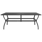 Dining Set Anthracite, Grey Textilene, Powder-Coated Steel Large 3060286