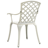 Bistro Set White Cast aluminium Standard Durable Bistro Set 3070588