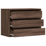 Corner Chest of Drawers Brown Oak 80x41x58 cm Engineered Wood 852858
