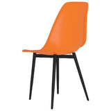 ZNTS Dining Chairs 6 pcs Orange PP 3082350