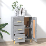Sideboard Grey Sonoma 69.5x34x90 cm Engineered Wood 817370