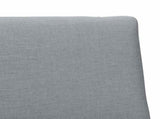 Upholstered Headboard Light Grey 90 cm Solid Pine Wood 879143
