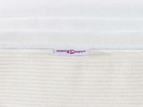 Bed Mattress with Mattress Cream 140 x 190 cm Fabric 42008288