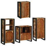 Bathroom Furniture Set 4 pcs Multicolour Solid Reclaimed Wood 3305701