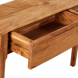 244957 Console Table Solid Wood 118x30x80 cm