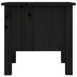 Side Tables 2 pcs Black 40x40x39 cm Solid Wood Pine 813793