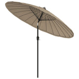 Garden Parasol with Aluminium Pole 270 cm Taupe 47307