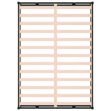Bed Frame without Mattress Black 120x200 cm Solid Wood 820795