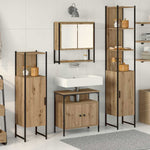 Bathroom Furniture Set 4 pcs Artisan oak 33 x 33 x 185.5 cm 3334407