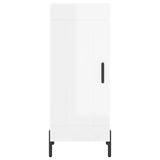 Sideboard High Gloss White 34.5x34x90 cm Engineered Wood 830454