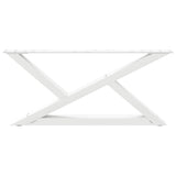Coffee Table Legs 2 pcs White 70x cm Steel 4012693