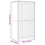 Wardrobe BODO Honey Brown 53.5 x 99 x 173 cm Engineered Wood 42023480