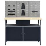 Workbench with Three Wall Panels 3053427