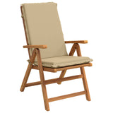 High Back Chair Cushion GEMERT 4 pcs 100% Polyester Beige 945901
