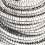 Garden Hose with Spray Nozzle Silver 0.6" 15 m Stainless Steel 154511