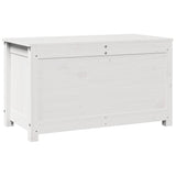 Storage Box White 80x40x45.5 cm Solid Wood Pine 823535