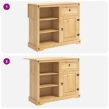 Kitchen Island Set with Drawer 3 pcs Honey Wax Solid-Pine 3425400