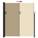 Retractable Side Awning Beige 220x600 cm 4004570