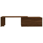 ZNTS Coffee Table Brown Oak 150x50x35 cm Engineered Wood 815470