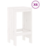 Garden Bar Set White Solid pine wood Standard Durable Bar Set 3157752