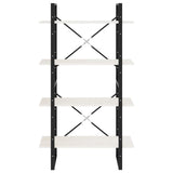 4-Tier Book Cabinet White 80x30x140 cm Solid Pine Wood 806463