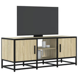TV Cabinet Sonoma Oak 100x35x41 cm Engineered Wood and Metal 848835