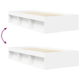 Bed Frame with Storage White 80 x 200 cm Engineered Wood 3429517