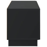 TV Cabinet Black Engineered Wood 897336