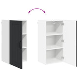 Wall Cabinet LUCCA Black 40 x 31 x 80 cm Engineered Wood 885026