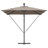 Umbrella Taupe 249 x 249 x 250 cm Polyester and Aluminium 42003402