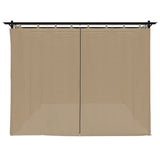 Gazebo with Curtains Taupe 6x3 m Steel 4003922