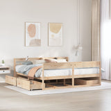 Bed Frame without Mattress 180x200 cm Super King Solid Wood Pine 3307113
