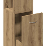 Bathroom Cabinet Artisan Oak 25x25x170 cm Engineered Wood 856653