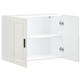 Kitchen Wall Cabinet Porto High Gloss White Engineered Wood 854069