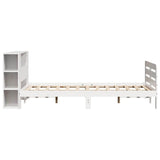 Bed Frame without Mattress White 140x200 cm Solid Wood Pine 3309879