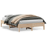 Bed Frame without Mattress 140x200 cm Solid Wood Pine 842698