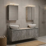 Bathroom Cabinet Set 5 pcs Concrete Grey Engineered Wood 3406474