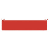 2-Piece Bench Cushions SOEST 2 pcs 100% Polyester Red 950059